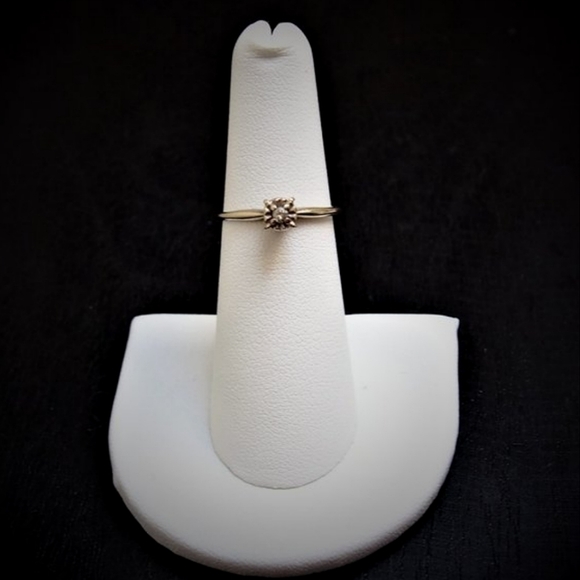 ๐HP๐14k Gold Diamond vintage Engagement Ring Size 5.5 - Picture 5 of 6